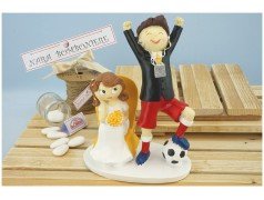 Cake topper sposo Calciatore