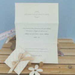 Partecipazione matrimonio semplice aperta