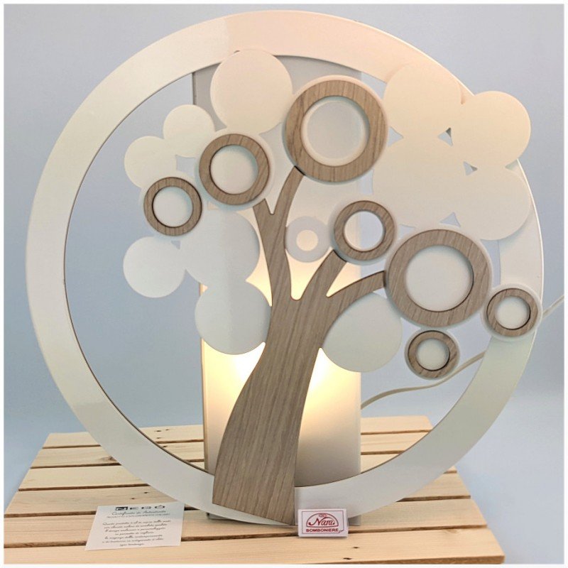Bomboniera lampada albero della vita di design-Nara Bomboniere