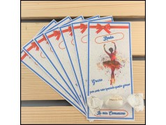 Segnaposto Tema Ballerina per comunione