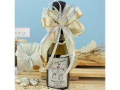 Bomboniere nozze argento mini bottiglie di prosecco